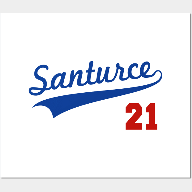 Santurce 21 Puerto Rico Baseball Wall Art by PuertoRicoShirts